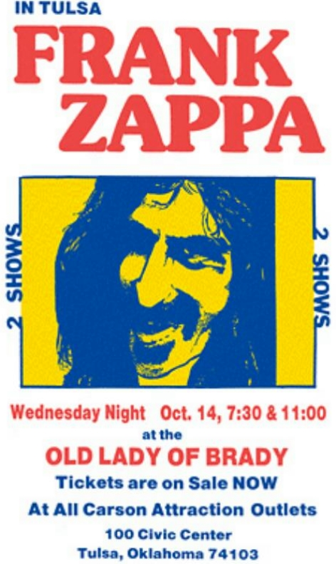 14/10/1981Brady Theater, Tulsa, OK
